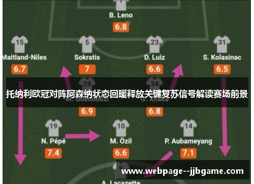 托纳利欧冠对阵阿森纳状态回暖释放关键复苏信号解读赛场前景